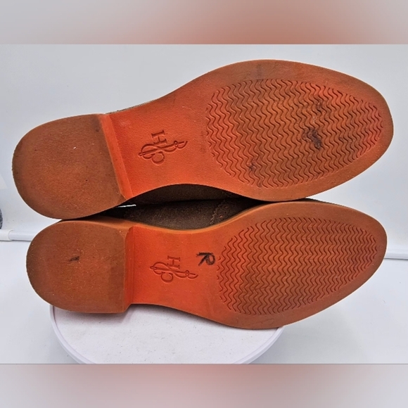 Cole Haan Alisa LunarGrand Wingtip Oxford Brown Suede Orange Sole  Size 6.5 B - Picture 6 of 8